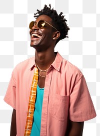 PNG Sunglasses laughing looking white background. AI generated Image by rawpixel.