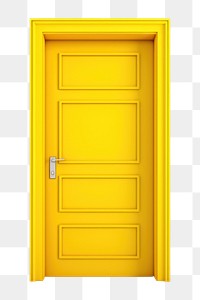 PNG Door yellow white background architecture. AI generated Image by rawpixel.