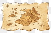 PNG Map drawing paper tranquility. AI generated Image by rawpixel.