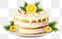 PNG Cream cake dessert fruit. AI generated Image by rawpixel.