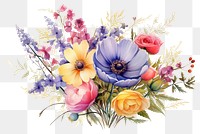 PNG Flower painting pattern drawing. 