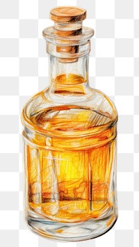 Perfume bottle glass jar. 