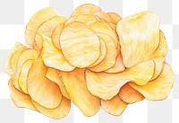 PNG Food potato chip, digital paint illustration. AI generated image