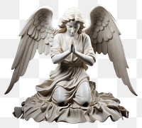 PNG Angel statue white representation