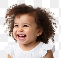 PNG Baby laughing white background happiness. 