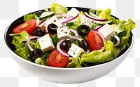 PNG Fresh greek salad lettuce tomato cheese. AI generated Image by rawpixel.