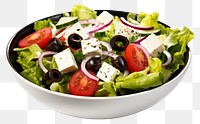 PNG Fresh greek salad lettuce tomato cheese. 