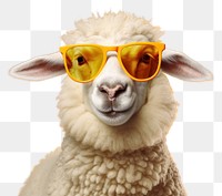 PNG Sheep sunglasses livestock animal. 