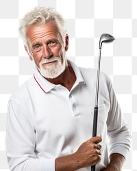 PNG Portrait sports adult golf. AI generated Image by rawpixel.