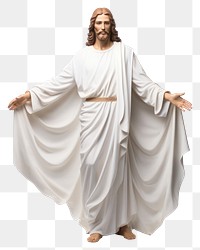 PNG Statue robe white background representation