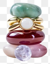 PNG Gemstone jewelry ring jade. AI generated Image by rawpixel.