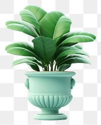 PNG Potted plant leaf vase  