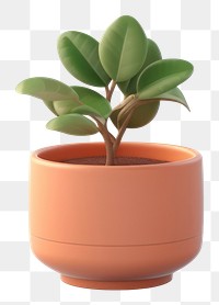 PNG Potted plant vase leaf  