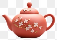 PNG Ceramics teapot porcelain tableware. AI generated Image by rawpixel.