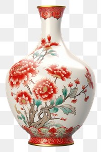 PNG Flower vase porcelain pottery art. 