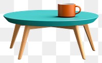 PNG Coffee table furniture cup mug. AI generated Image by rawpixel.