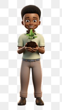 PNG Plant holding cartoon  