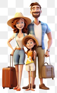 PNG Suitcase vacation luggage cartoon