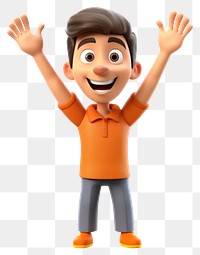 PNG Smiling cartoon human hand. AI generated Image by rawpixel.