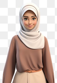 PNG Female hijab scarf adult.