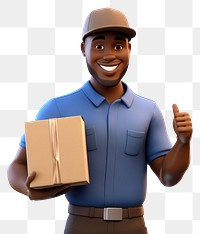 PNG Carrying cartoon package adult. AI generated Image by rawpixel.