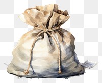 PNG Sack bag crumpled wrinkled. AI generated Image by rawpixel.