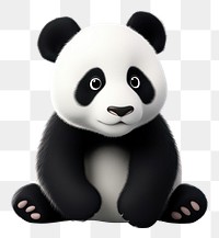 PNG Mammal animal panda white. AI generated Image by rawpixel.