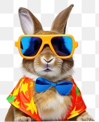 PNG Sunglasses mammal animal rabbit. AI generated Image by rawpixel.