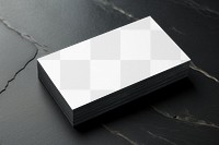 Business card png mockup, transparent design