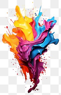 PNG Splashing painting purple art transparent background