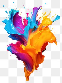 PNG Splashing paint creativity splattered transparent background