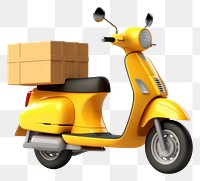 PNG Scooter motorcycle delivering vehicle. AI generated Image by rawpixel.