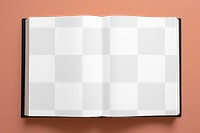 Book pages png mockup, transparent design