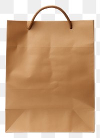 PNG Paper bag handbag white background accessories. AI generated Image by rawpixel.