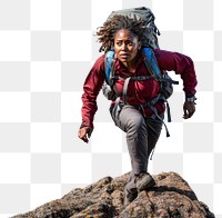 PNG Adventure backpack outdoors hiking. AI generated Image by rawpixel.