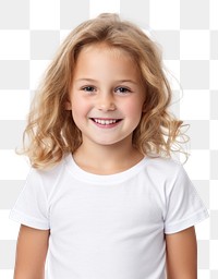 PNG British t-shirt portrait child. 