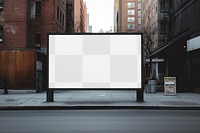 Advertising billboard sign png transparent mockup