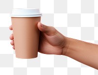 PNG Coffee cup holding drink. 