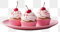 PNG Cupcake dessert cream fruit. AI generated Image by rawpixel.