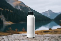 Insulated water bottle png mockup, transparent design