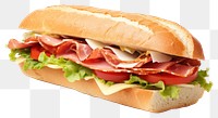 PNG Sandwich meat food pork. AI generated Image by rawpixel.