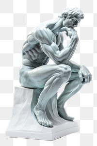 PNG Sculpture figurine statue adult. AI generated Image by rawpixel.