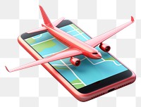 PNG Airplane aircraft vehicle phone. AI generated Image by rawpixel.