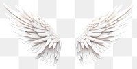 PNG Angel white wing art