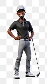 PNG Golf sports adult man. 