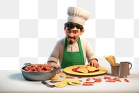 PNG Portrait cooking cartoon adult. 