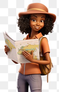 PNG Reading cartoon adult woman. 