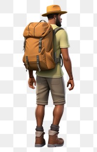 PNG Backpack footwear hiking adult. 