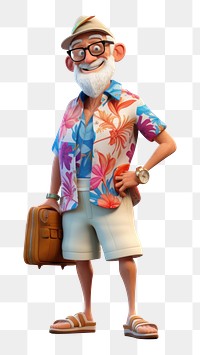 PNG Footwear vacation cartoon adult. AI generated Image by rawpixel.