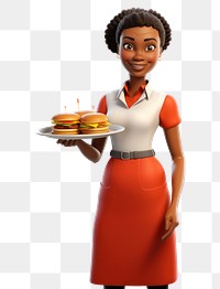 PNG Food cartoon adult woman. AI generated Image by rawpixel.